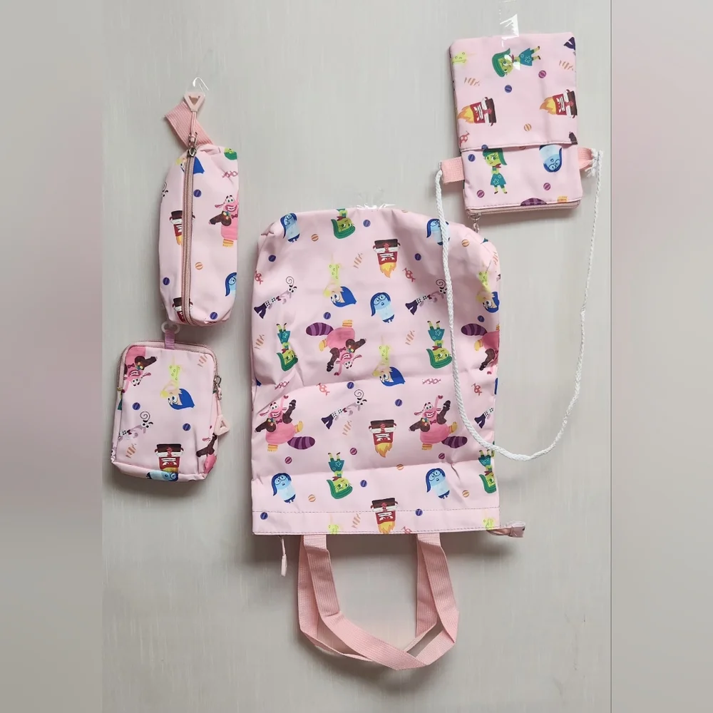 Kids Pink Backpack and Tote Set